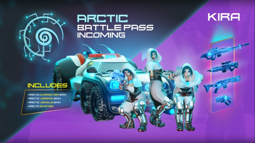 BlosepX's tweet image. Artic pass skin is a beauty! 🥶 @KiraverseNFT 
 
Big thank you @ChefBoa785 for gifting this to me! 💯
  I appreciate it a lot! Very thankful for this awesome @KiraverseNFT community 🙌🏼🍕#web3 #gaming #kiraverse #gamestopnft #TwitchStreamers