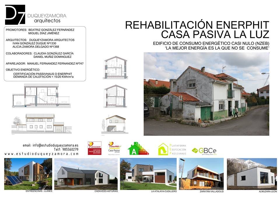 Hoy recordamos la #rehabilitación de una vivienda unifamiliar con certificado #EnerPHit Classic, #CasaPasivaLaLuz en #Avilés, Asturias