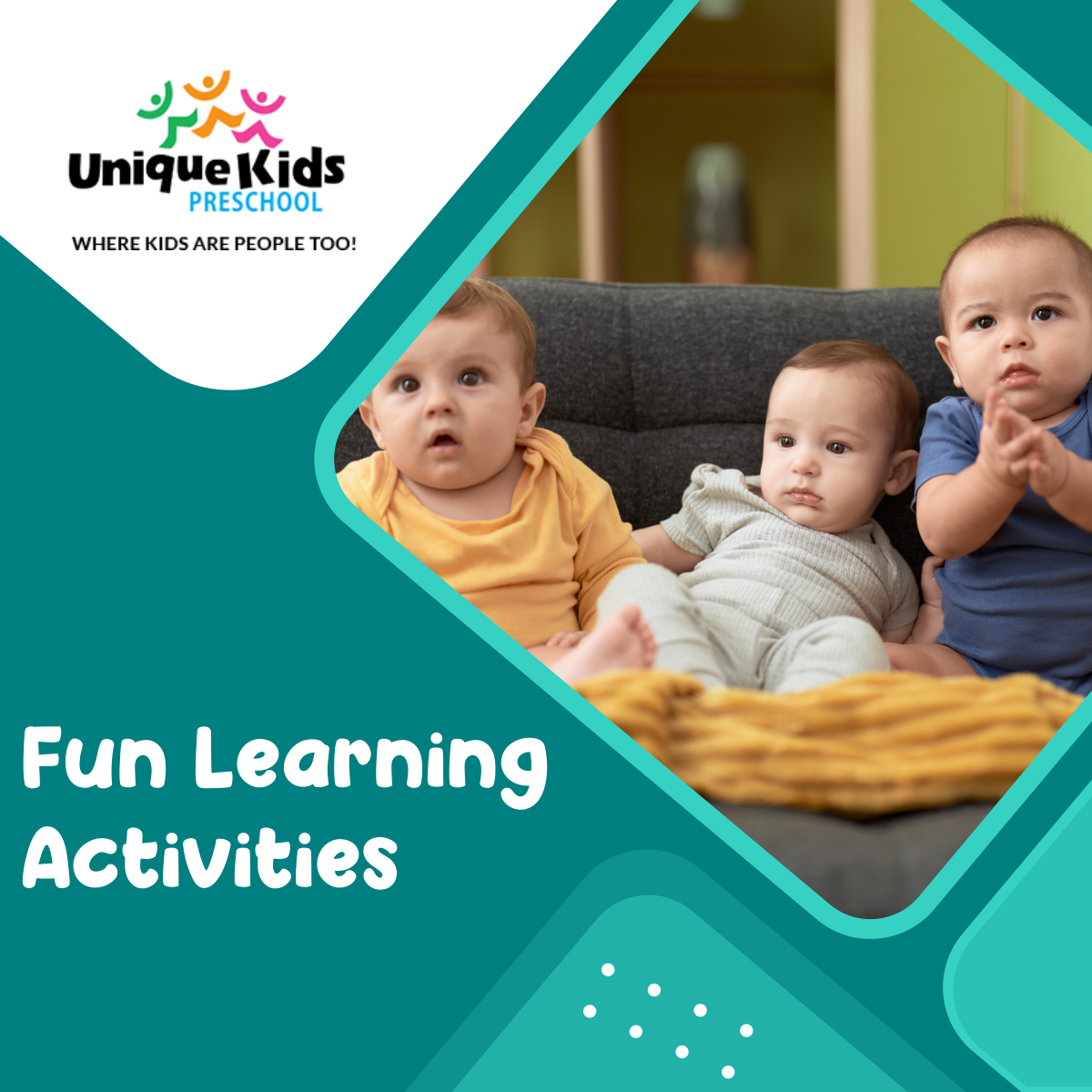 uniquekidspres's tweet image. At Unique Kids Preschool, we introduce infants to fun learning activities that improve their cognitive skills. It may be as simple as clapping to nursery rhymes or making animal sounds, but they are effective in helping babies grow cognitively.
#ChildCare #FunLearningActivities