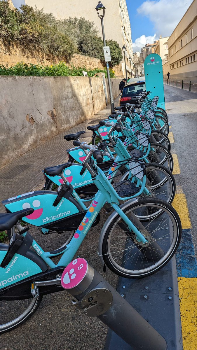 En Palma el <a href="/ajuntpalma/">Ajuntament de Palma</a> ha implantado un sistema de bicicletas públicas eléctricas y mecánicas.

Pero... ¿que esta sucediendo?

Pues que la gente sólo usa las eléctricas.

Seguirme para saber los motivos 🧵