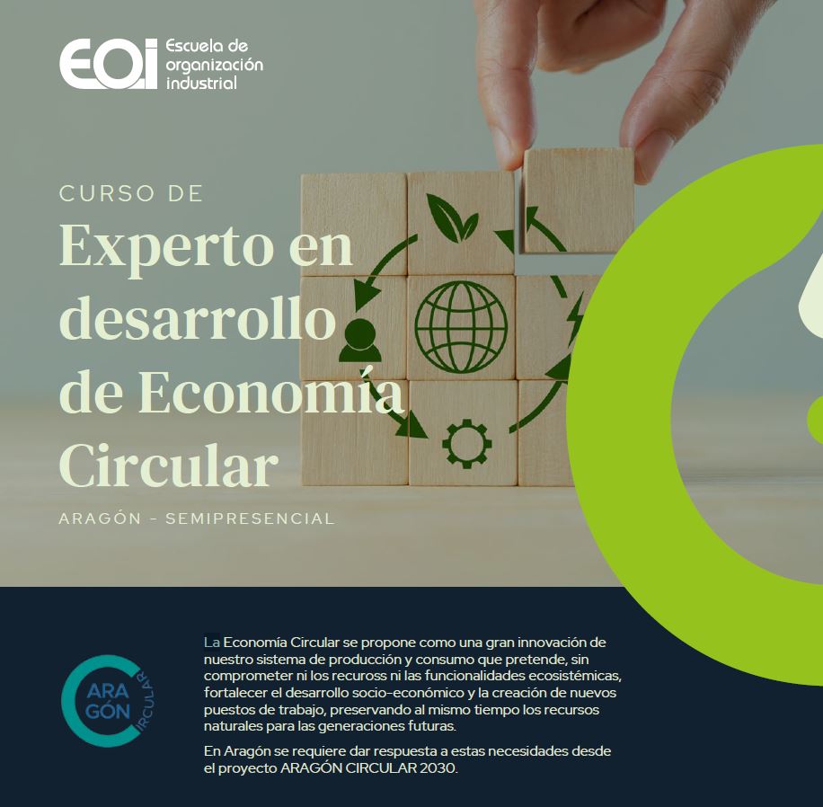 👀El próximo 📅 24 de marzo dará comienzo la tercera edición del curso Experto en Economía Circular que imparte La Escuela de Organización Industrial EOI, que se celebrará en el <a href="/CEEIARAGON/">CEEIARAGON</a> TERUEL 
#AragonCircular ♻

👉eoi.es/es/cursos/8954…