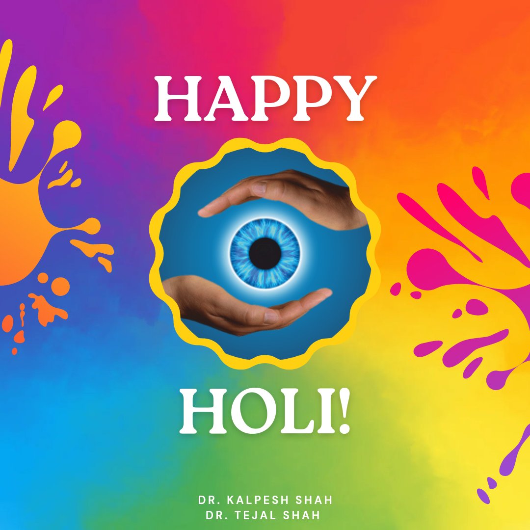 Eye Essentials wishes you all a Happy Holi 2023!

 - Team Eye Essentials

#EyeEssentials #happyholi #2023  #ghatkopar #ghatkopareast #interlink #drtejalshah #drkalpeshshah #eyecare #eyedoctor #ophthalmologist #asthma #healthylungs #healthyeyes #chestdoctor #pulmonologist