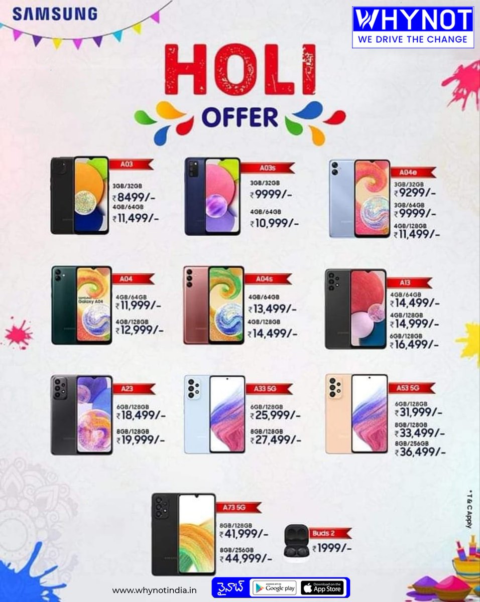 Why_Not_Magic's tweet photo. Special Offers on Samsung Mobiles 

#Whynot #SHOP #samsung #OfferSale #5G #MOBILE #at #whynot #mobilephone #nobileacceseries #whynotindia #electronicgadgets #visitwhynotstore #VisitUsNow https://t.co/Qf88CORWFT