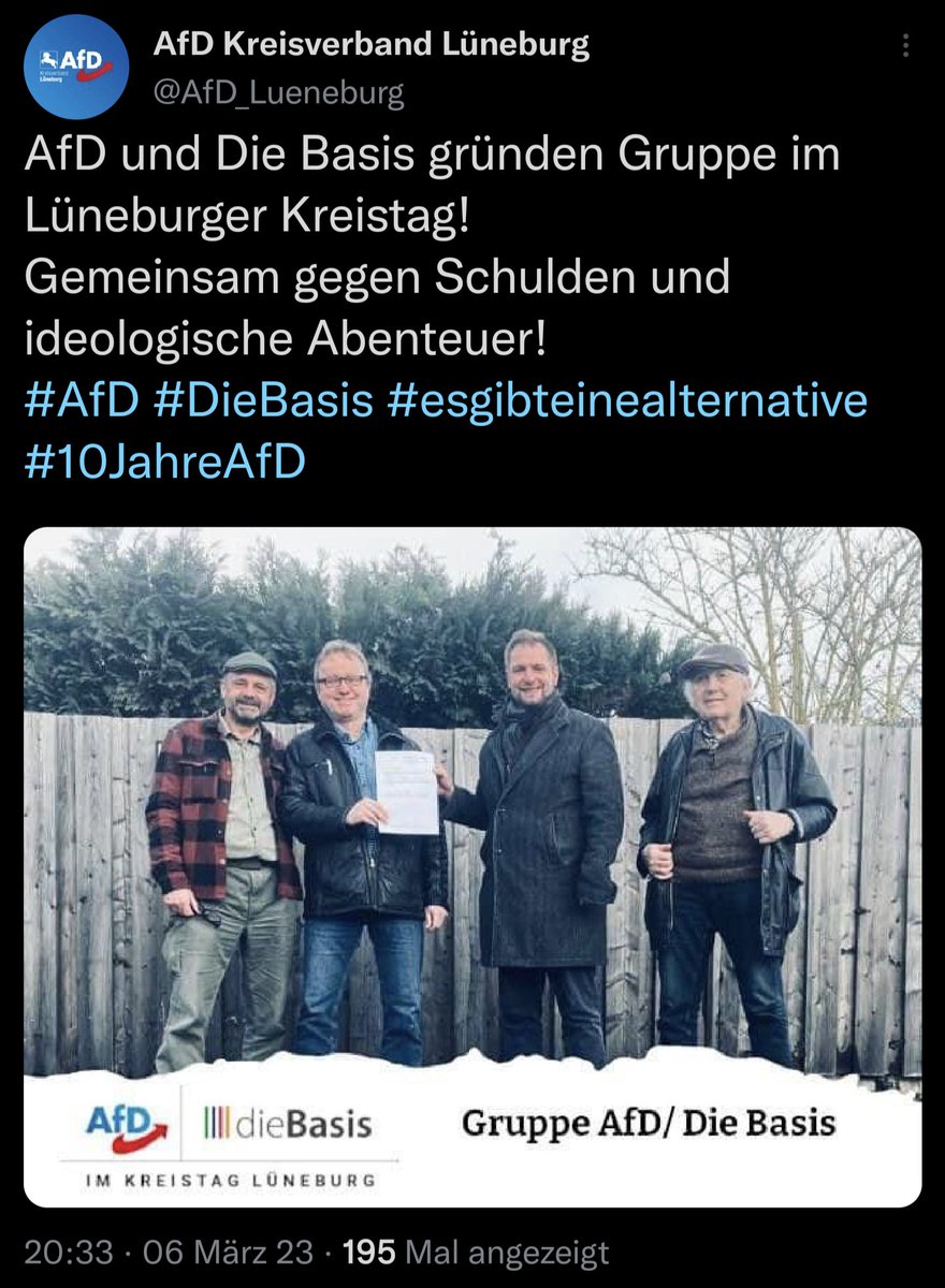Oh Wunder, oh Wunder. Die Schwurbelpartei #dieBasis arbeitet jetzt ganz offiziell mit der Nazi-Partei #FCKAfD zusammen. Hätte niemand ahnen können... Oh wait. 🤡