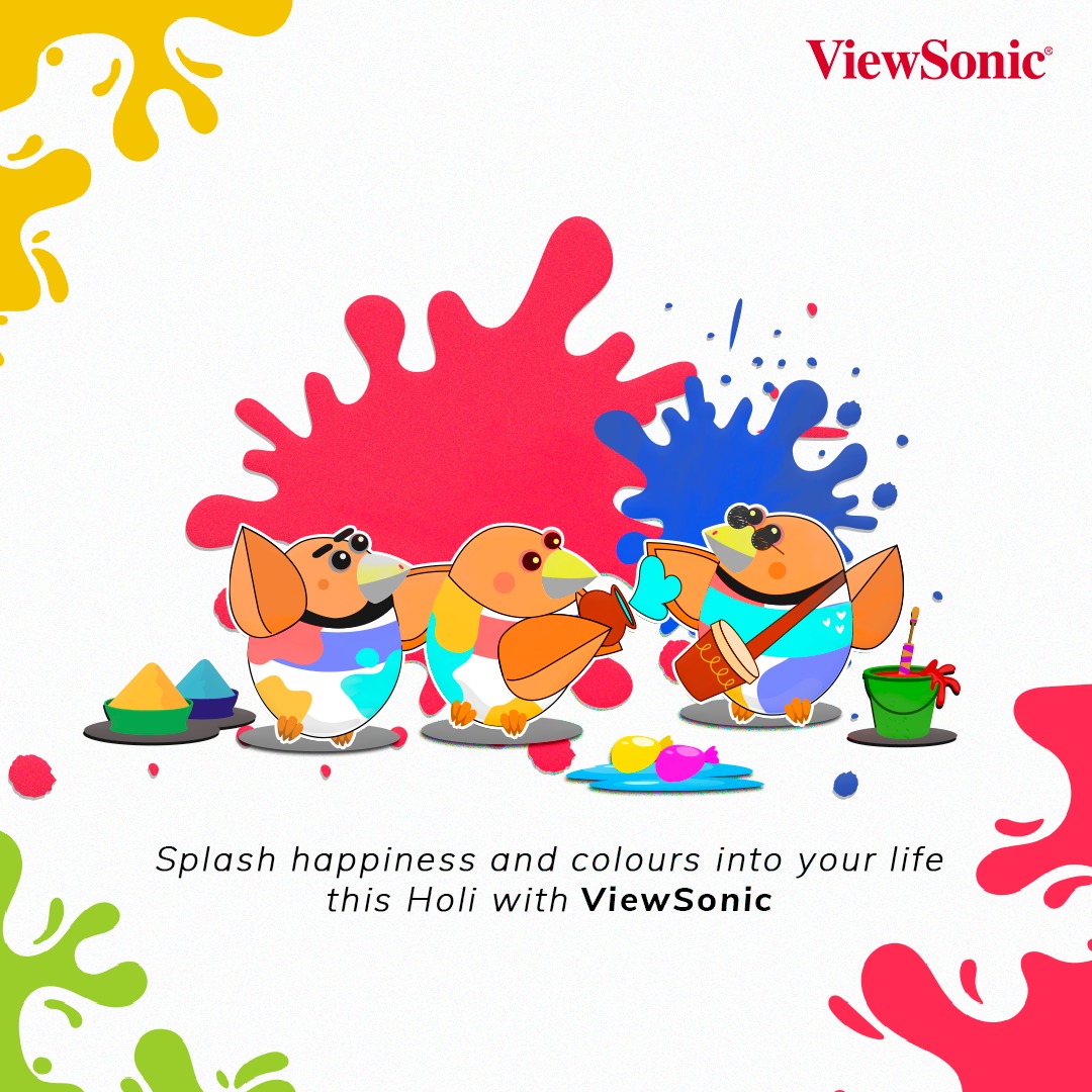 Light up your Holi celebrations with the ViewSonic and immerse yourself in vibrant colours and larger-than-life visuals.

#ViewSonic #ViewSonicIndia #valentines #futuretechnology #instatech #avtechlife #projectone #projectors #avtech #display #camera #futuretechnology