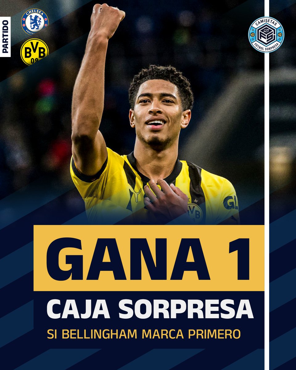 cfutbolsorpresa's tweet photo. Si Jude Bellingham 🏴󠁧󠁢󠁥󠁮󠁧󠁿 marca PRIMERO ante el Chelsea, sortearemos una caja sorpresa de https://t.co/JB5jNizDZn 🎁

¿Cómo participar? 👇

🤝 Síguenos
🔁 Retweet este tweet
❤️ Like el tweet

Seleccionaremos el ganador en el día de mañana 📅

¡Buena suerte! ☘️ https://t.co/MJvaruHONB