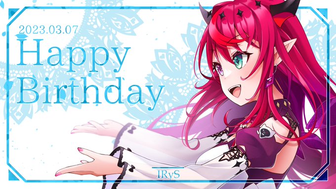 Happy Birthday IRyS#HopeyBirthday #IRySart↓背景無 