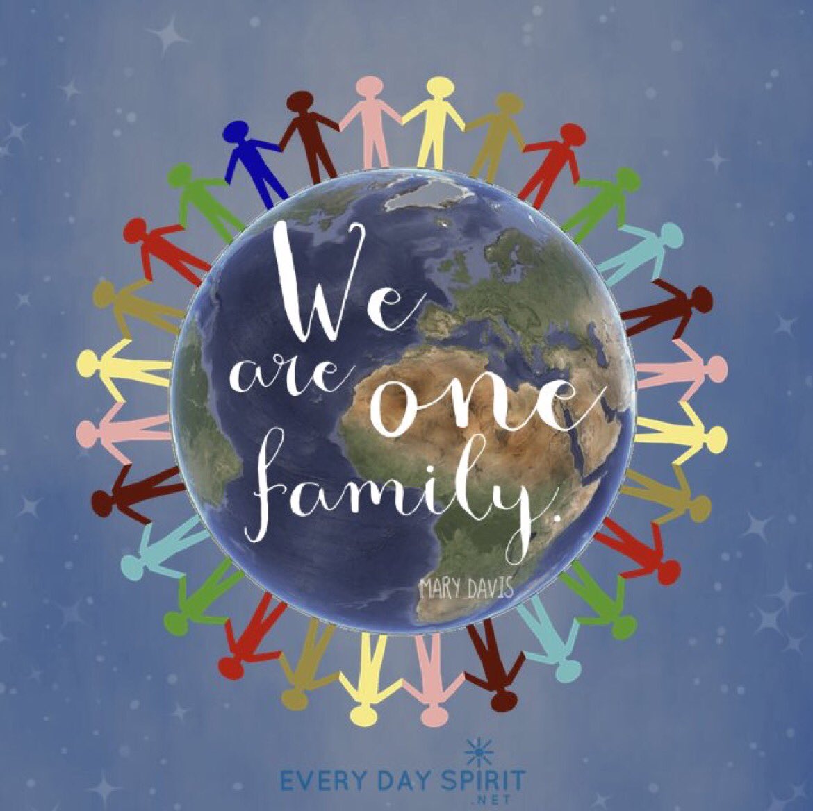 One #World
One #Love    
One #Joy    
One #Universe    
One #Peace    
One #Family! 

#JoyTrain #Mindset #Mindfulness #Quote #Blessed #kjoys00 #TuesdayMorning #TuesdayThoughts #TuesdayMotivation