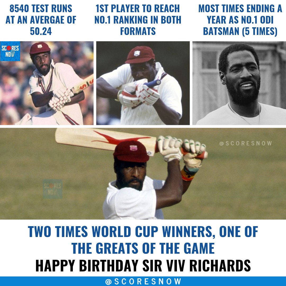 Happy Birthday to One Of The Greatest, Sir Viv Richards!     