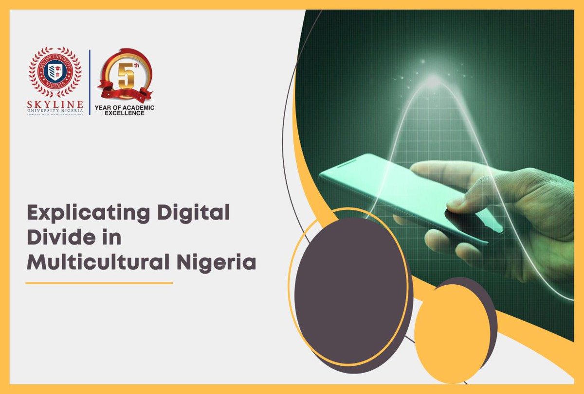 SkylineUNigeria's tweet image. The digital divide, an unequal access to digital technology, including smartphones, tablets, laptops, etc. has become a global issue. In Nigeria, its evident, especially in the gap between urban and rural areas.
Read more 👉 bit.ly/3ZKECkF

#SUN #knowledgeupdate #Digital