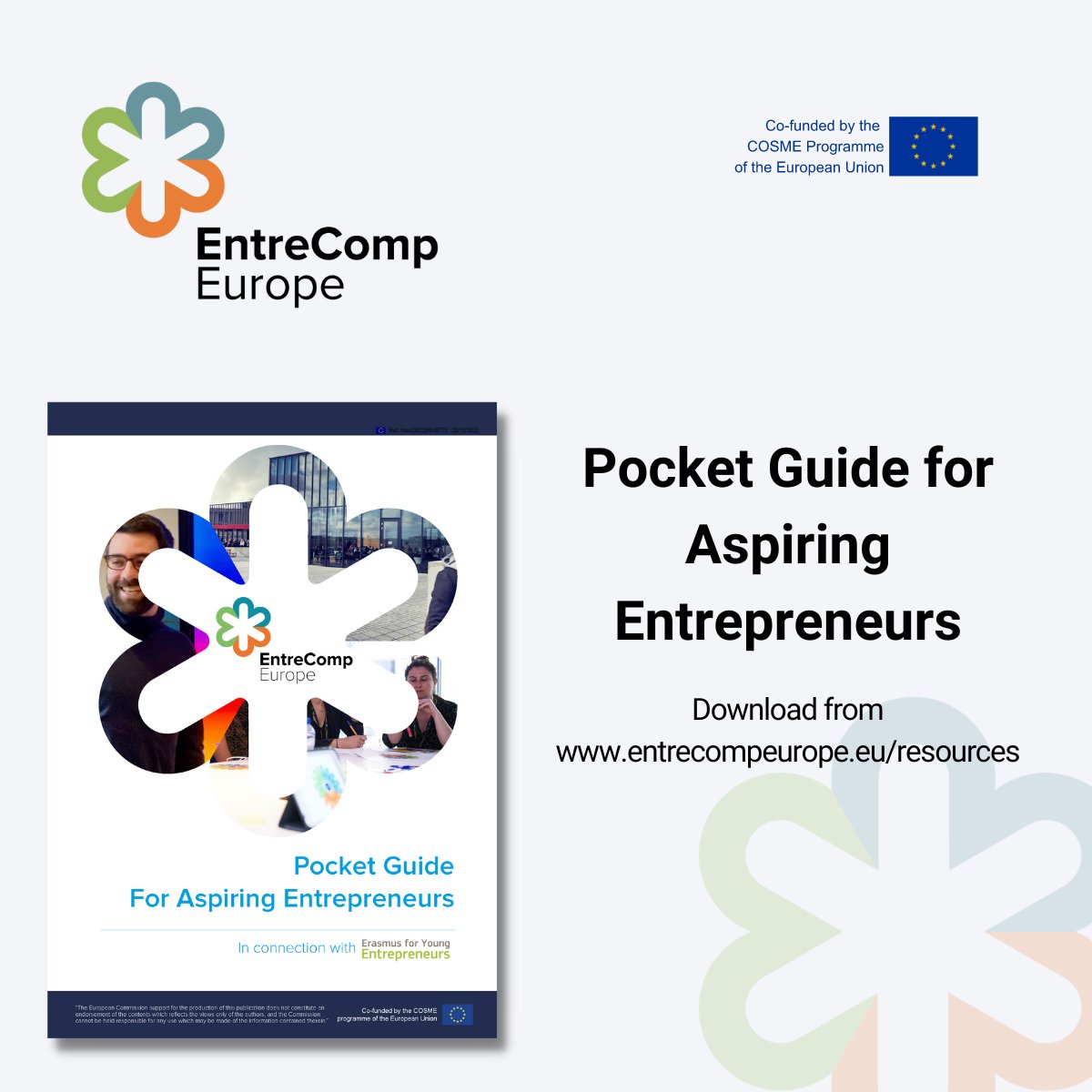 If you’re a young entrepreneur you need the @EntreCompEurope ‘Pocket Guide for Aspiring Entrepreneurs’, full of tools to guide your development guided by #EntreComp. Download now from 👉 entrecompeurope.eu/resources