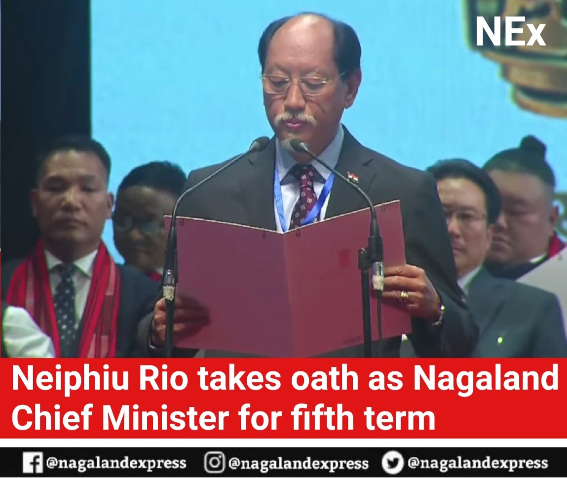 Neiphiu Rio takes oath as Nagaland Chief Minister for fifth term in presence of PM Modi