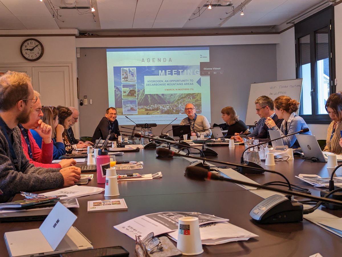 AMETHyST Project (@2022_amethyst) on Twitter photo "Let's develop H2-strategies for Alpine regions":  Patrick Biard and Etienne Vienot warmly welcome all project partners from across the Alps in Moutiers: 
<a href="/EUAlpineSpace/">Interreg AlpineSpace</a> @Tenerrdis <a href="/FBK_research/">Fondazione Bruno Kessler - FBK</a>
<a href="/ProvinciaTrento/">Provincia autonoma di Trento</a> <a href="/ClimateHouse/">Climate change on housing and Construction</a>
<a href="/APEFVG/">APE.FVG</a> <a href="/Energap1/">Energap</a> <a href="/StandortTirol/">Standortagentur Tirol</a>
<a href="/EnergiewendeEWO/">EnergiewendeOberland</a> #H2 "Let's develop H2-strategies for Alpine regions":  Patrick Biard and Etienne Vienot warmly welcome all project partners from across the Alps in Moutiers: 
<a href="/EUAlpineSpace/">Interreg AlpineSpace</a> @Tenerrdis <a href="/FBK_research/">Fondazione Bruno Kessler - FBK</a>
<a href="/ProvinciaTrento/">Provincia autonoma di Trento</a> <a href="/ClimateHouse/">Climate change on housing and Construction</a>
<a href="/APEFVG/">APE.FVG</a> <a href="/Energap1/">Energap</a> <a href="/StandortTirol/">Standortagentur Tirol</a>
<a href="/EnergiewendeEWO/">EnergiewendeOberland</a> #H2