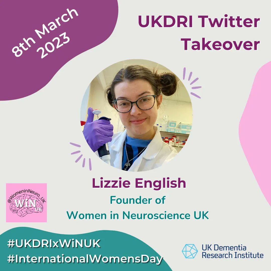 UK Dementia Research Institute (@ukdri) on Twitter photo Tomorrow, for #InternationalWomensDay, @WomeninNeuro_UK founder <a href="/e_a_english/">Elizabeth ‘Lizzie’ English</a> will be taking over our Twitter!
Expect a jam-packed day of content from the fab team at WiNUK👏
Remember to click the 🔔 on our profile so you don't miss any posts!
#UKDRIxWiNUK Tomorrow, for #InternationalWomensDay, @WomeninNeuro_UK founder <a href="/e_a_english/">Elizabeth ‘Lizzie’ English</a> will be taking over our Twitter!
Expect a jam-packed day of content from the fab team at WiNUK👏
Remember to click the 🔔 on our profile so you don't miss any posts!
#UKDRIxWiNUK