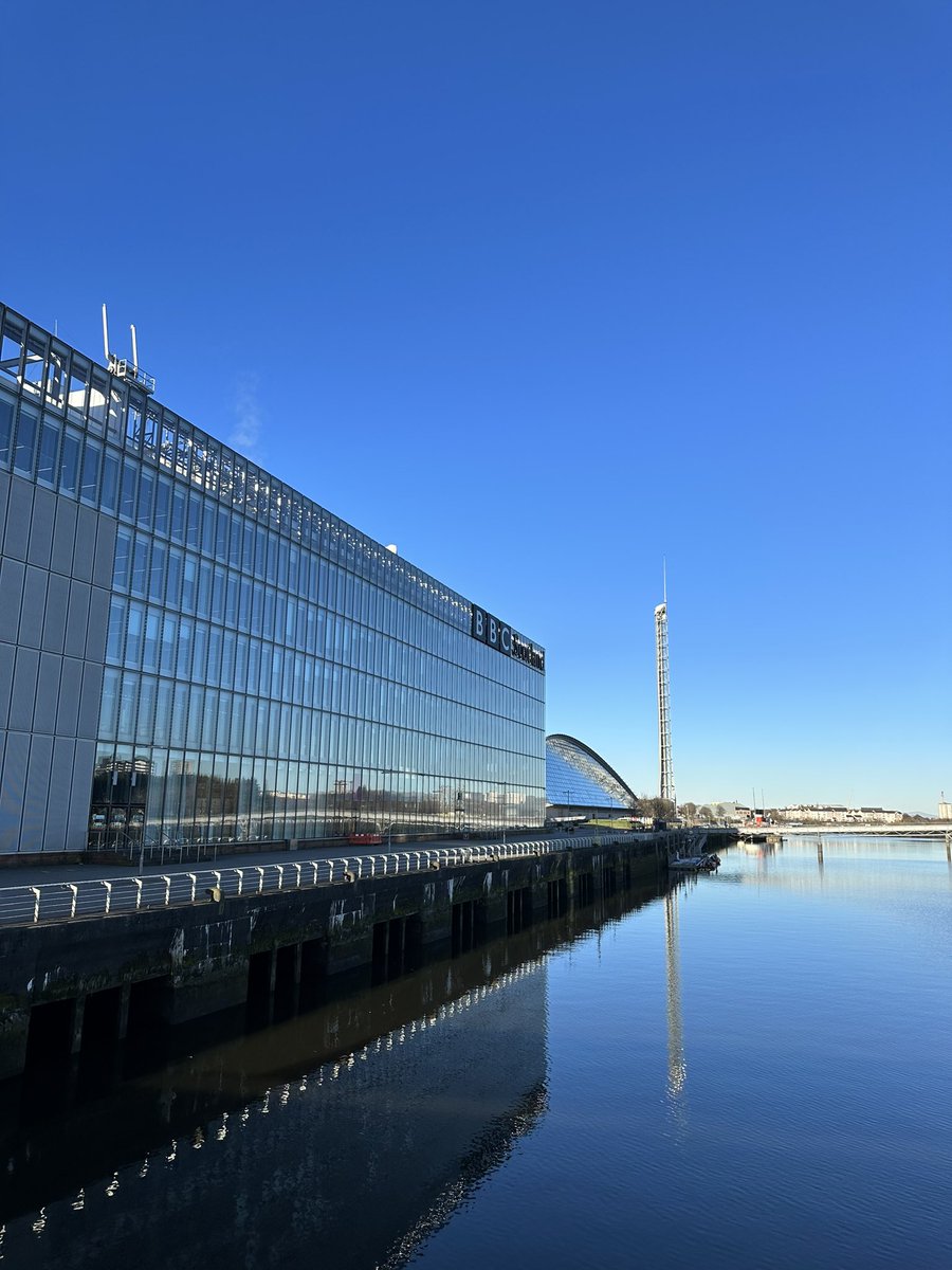 Whenever I come to Glasgow, the weather is always perfect!