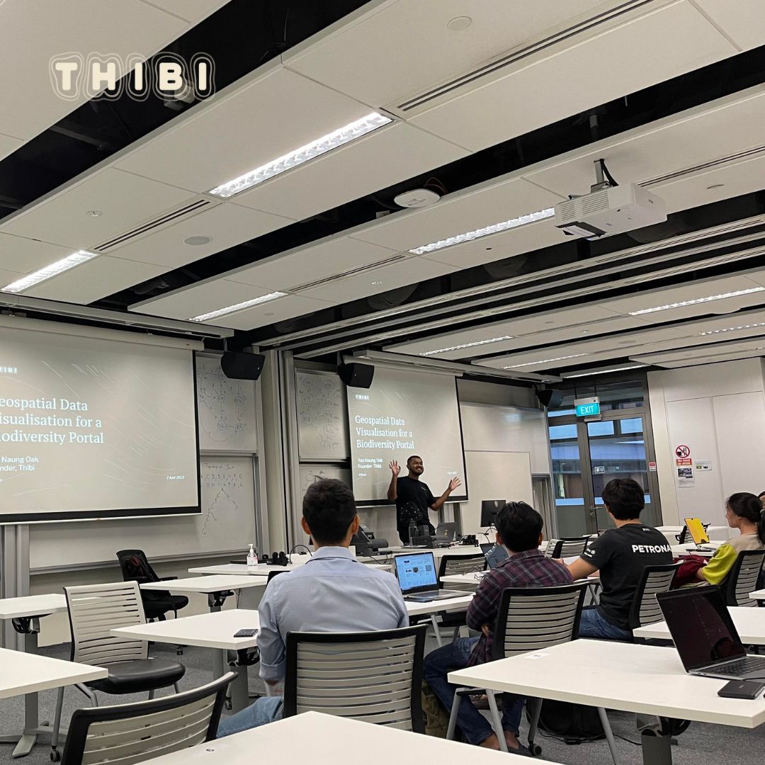 Last week, our founder <a href="/yanoak/">Yan</a> shared his knowledge on #geospatial data visualisation at <a href="/sutdsg/">SUTD Singapore</a> with a case study of building a biodiversity portal for Myanmar. 
We believe in the power of #data to enable people to tackle complexity with empathy and drive positive change.
