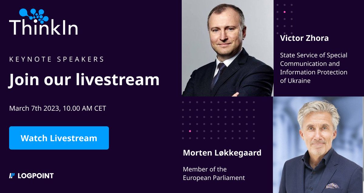 Logpoint (@logpointsiem) on Twitter photo Welcome to the first day of Logpoint's ThinkIn 2023: A two-day event full of action-packed, thought-provoking sessions! Stream the conference and join us on this journey filled with valuable insight 👇
vimeo.com/event/3020483/… Welcome to the first day of Logpoint's ThinkIn 2023: A two-day event full of action-packed, thought-provoking sessions! Stream the conference and join us on this journey filled with valuable insight 👇
vimeo.com/event/3020483/…