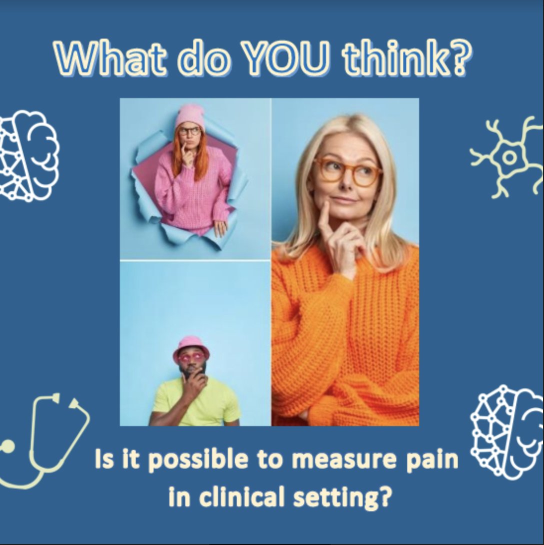 🔥 HOT TOPIC DEBATE 🔥

Dr. @vhaenen1 and Dr. #EvyDhondt will guide us through the cons and pros of measuring pain in clinical and research settings. 

And you? what do you think? Is it possible to measure pain? 

Curious? 
Registration is free! 
docs.google.com/forms/d/e/1FAI…