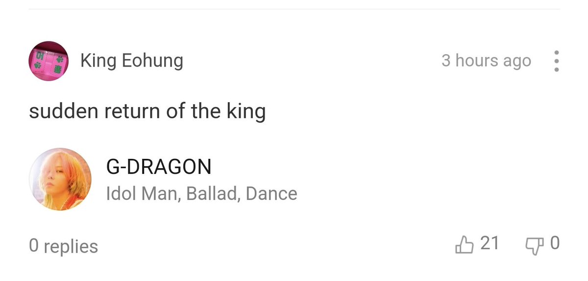 DutchessKpop's tweet photo. Comment on Melon. "Sudden return of the king". #Gdragon #icanthelpfallinginlove #GdragonXElvis @IBGDRGN https://t.co/CMVRuHZnRj