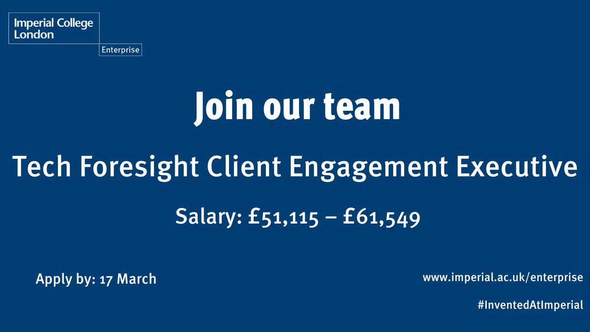 👉Phenomenal opportunity to join our #TechForesight team as a #ClientEngagement Executive: hubs.ly/Q01F3p2V0

🔮🔭🗺️📈 Would suit a versatile, future-thinker with a business mindset, making the future meaningful for corporate audiences. 

Apply by 17 March.