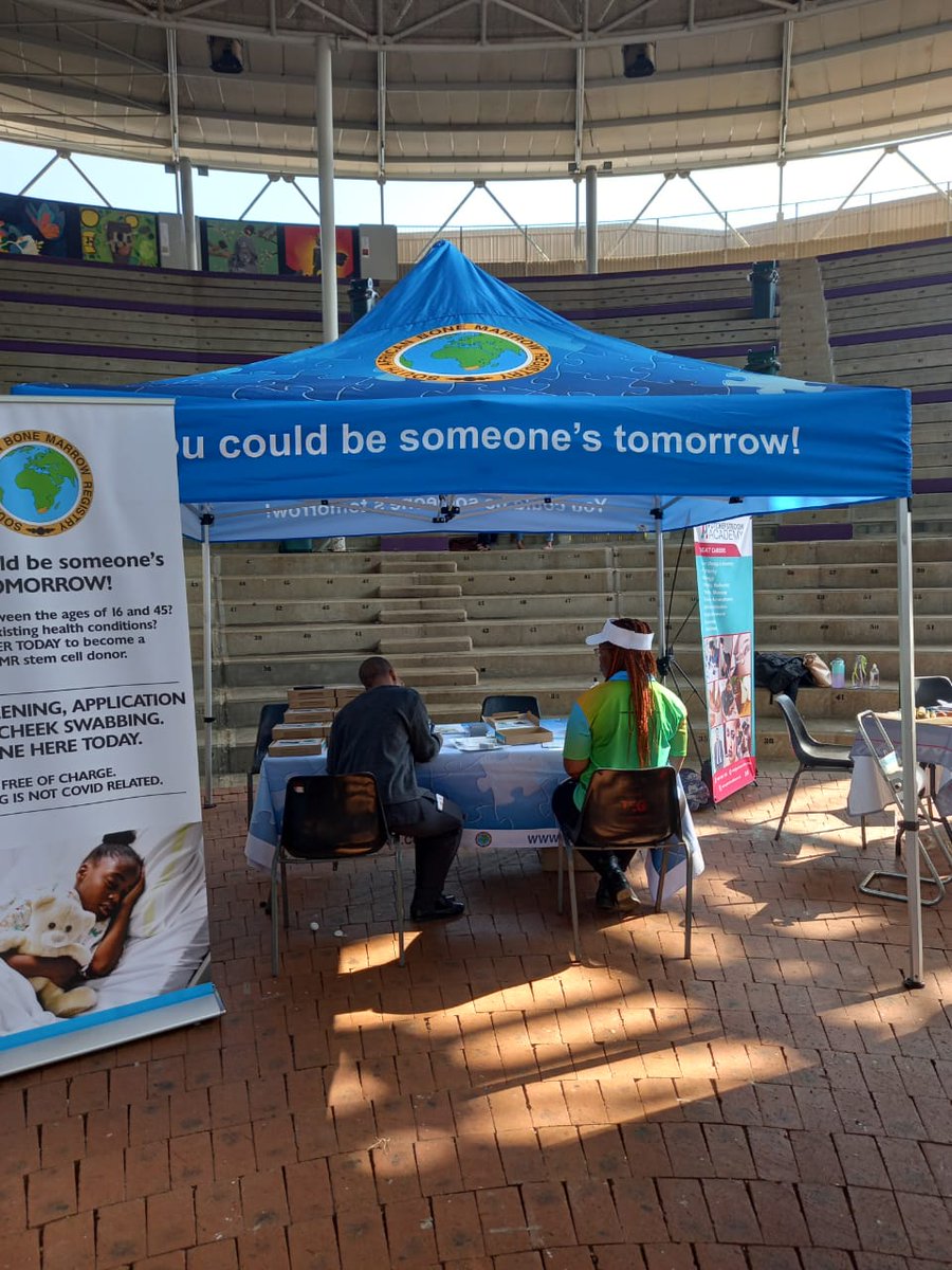 sabonemreg's tweet photo. We're at the North West University Potchefstroom campus for a wellness day. If you're on campus, pop by to learn more about stem cell donation and awareness, or sign up on the spot! #stemcellawareness #stemcelltransplant #sabonemarrowregistry #stemcellstar #wellnessday https://t.co/zEfhdLx982