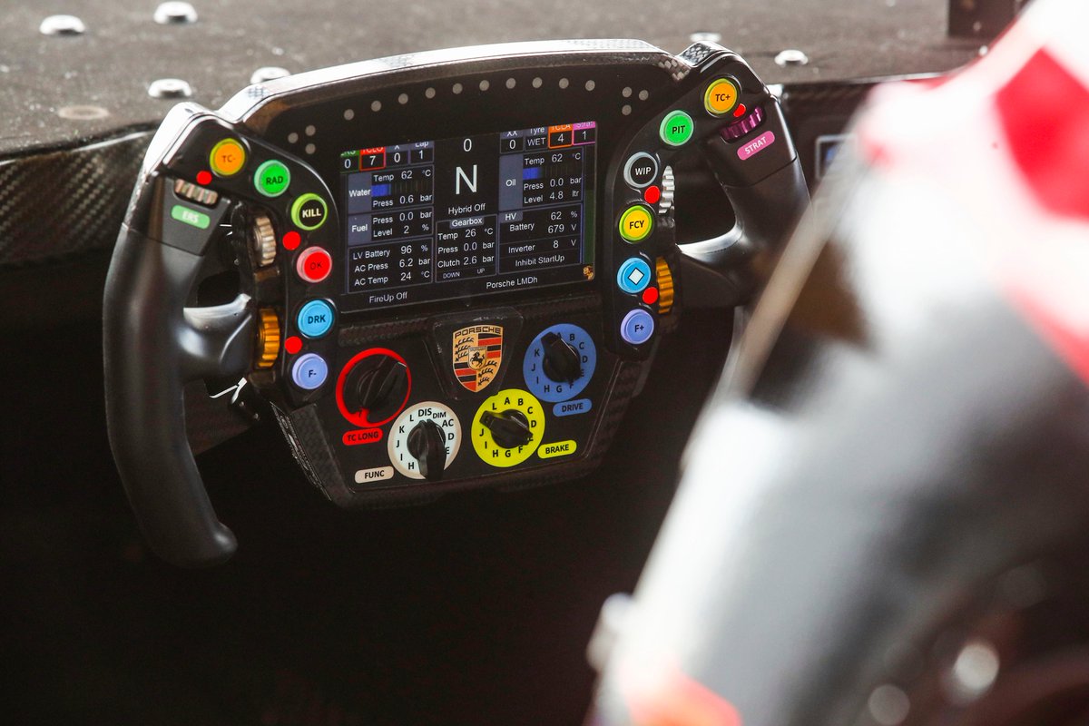 PorscheRaces's tweet photo. #WEC - This is the control center of the #Porsche963. Which button do you like to press first?

#PorschePenskeMotorsport #Raceborn #FIAWEC https://t.co/DLc1m8I3nX