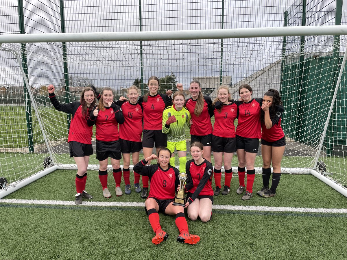 NHGS's tweet photo. U15 Calderdale Football Champions! A 5-3 win against Brooksbank, a fantastic game in the freezing cold conditions. Porsha and Gracie on the scoreboard for NHGS. Well done all, a fantastic season! 
Miss Brooke 👏⚽️🏆 https://t.co/0ZXKnjZS6U