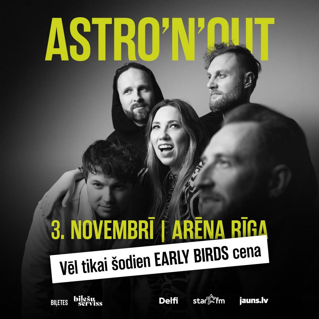 PĒDĒJĀ IESPĒJA, kad vari ieķert biļetes uz lielkoncertu Arēna Rīga par “Agro putniņu cenu”, izdevīgāk vairs nebūs!

Ko Tu vēl gaidi? Ķer ciet biļeti sev un draugam un tiekamies 03.11. Links uz biļetēm: bilesuserviss.lv/astro