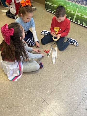 Second graders practiced their basketball and math skills by creating a basketball hoop with a given circumference and diameter. <a href="/theTSIN/">Tennessee STEM Innovation Network</a> <a href="/BESTEAM_Sumner/">Beech Elementary School</a> <a href="/BenLBruce/">Ben Bruce</a> <a href="/sumnerstem/">@SumnerSTEM @SumnerSTEAM</a>
