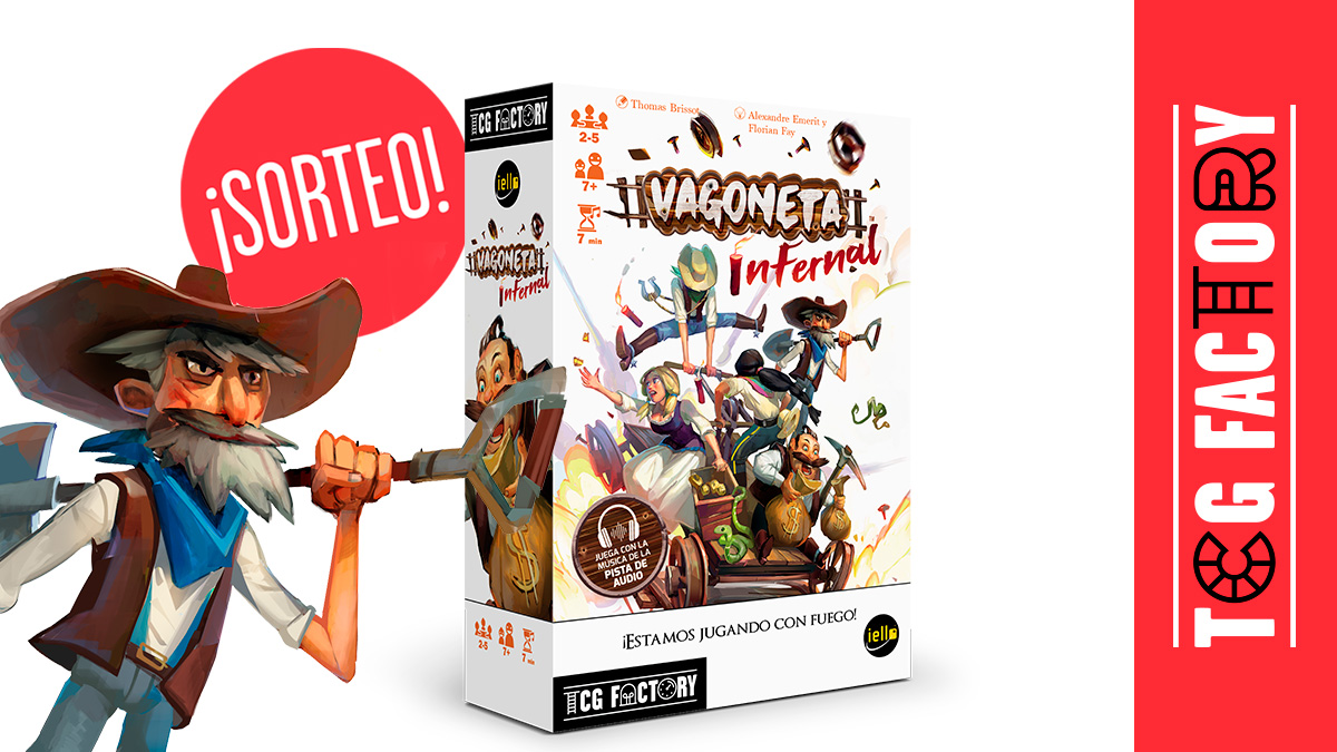 ¿Te gustan los #juegosdemesa cooperativos y con un toque de locura? 
¡Sorteamos un juego #VagonetaInfernal ! 
🔹 Síguenos en Twitter 
🔄 Haz RT de esta publicación 
🗓️ Fecha para participar hasta el martes 14 a las 10:00 de la mañana. 
🥳 Ese día anunciaremos la cuenta ganadora.