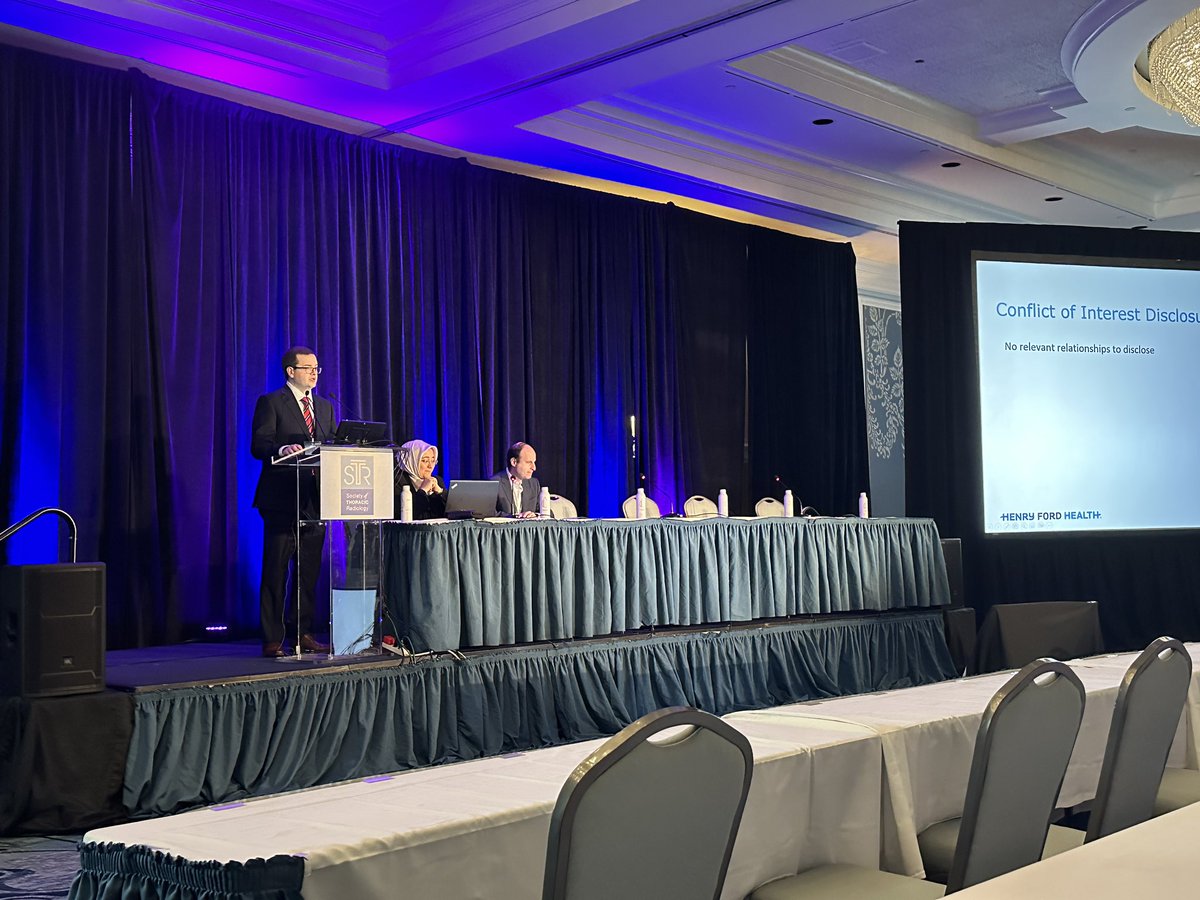 Awesome presentation by Justin Ealba ( Radiology resident @ Henry Ford Health ) at STR 2023 “ Acute PE and Covid: From Alpha to Omicron”. #STR2023