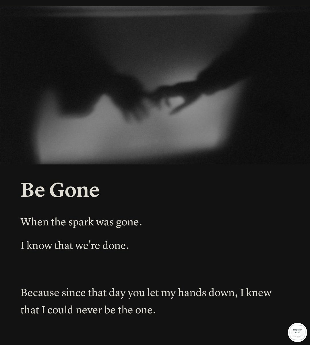 literarybase's tweet photo. karya — go, now. and i will learn how to move on. https://t.co/qjple2fhJc
