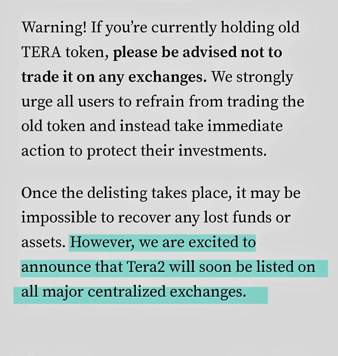 lookingfor1000x's tweet image. Notice the highlighted area. #Terareum #TeraExchangeUS #Terapool #Terachain #TeraPay #TerareumHQ #TerareumTech #TerareumStrong $Tera #cexlisting #cryptocurrency #Blockchain #BTC #CryptoNews #bnb #ETH #BSCgems #tuesdayvibe #cryptotrading #Crypto #Altcoins #1000xgem #LFG
@terareum