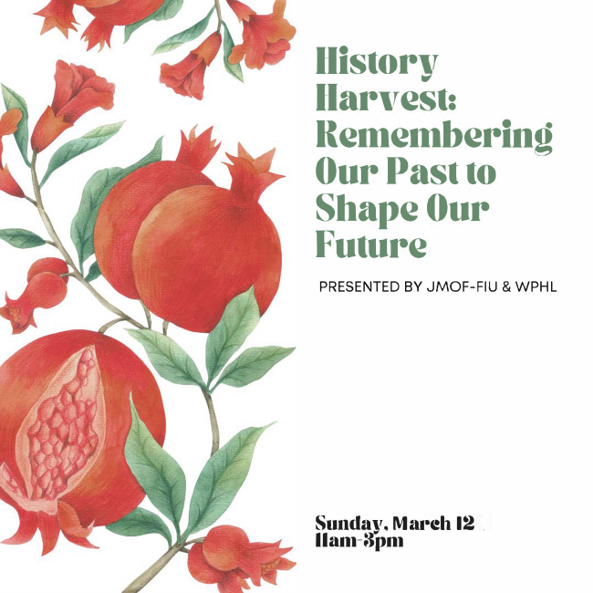 JewishMuseumFL's tweet photo. We invite you bring your old photographs, artifacts, objects, memorabilia, and stories to share with us on Sunday, March 12 between 11am and 3pm. We are looking for historic ritual objects, artifacts or ephemera related to Sephardic/Mizrahi communities, LGBTQ+ experience among o https://t.co/iIi4Yra4aK