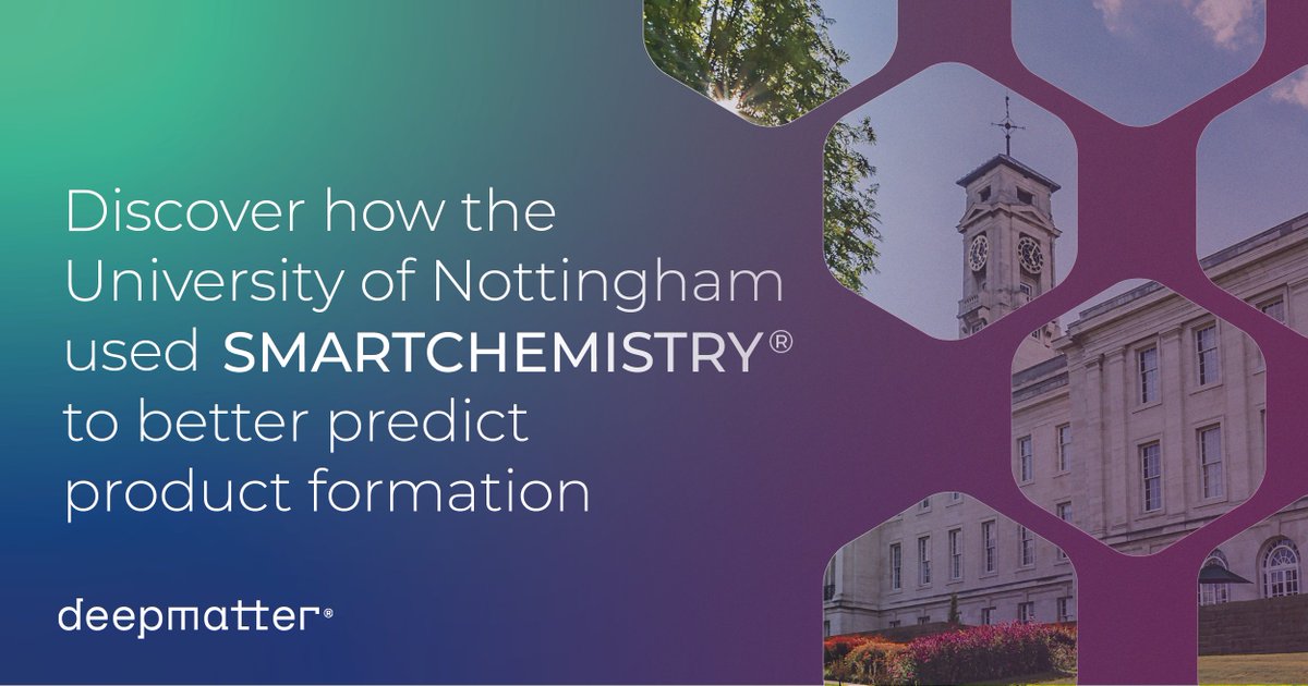 Want to find out how SmartChemistry® helped the University of Nottingham to predict product formation for Buchwald-Hartwig coupling reactions more efficiently?

Take a look at our latest case study to find out more.

#smartchemistry #machinelearning #aichemistry