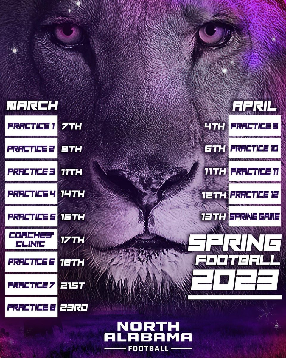🗣️ Spring Football starts today‼️ #RoarLions #RestoreTheRoar