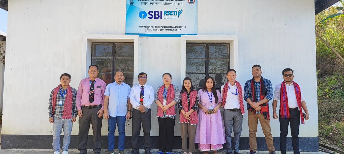 SBI-RSETI Nodal officer sir Pranab Sen, LDM Diphu, sir Dasarath Director Diphu, Sir Momin and Sir Abon visit to RSETI PEREN