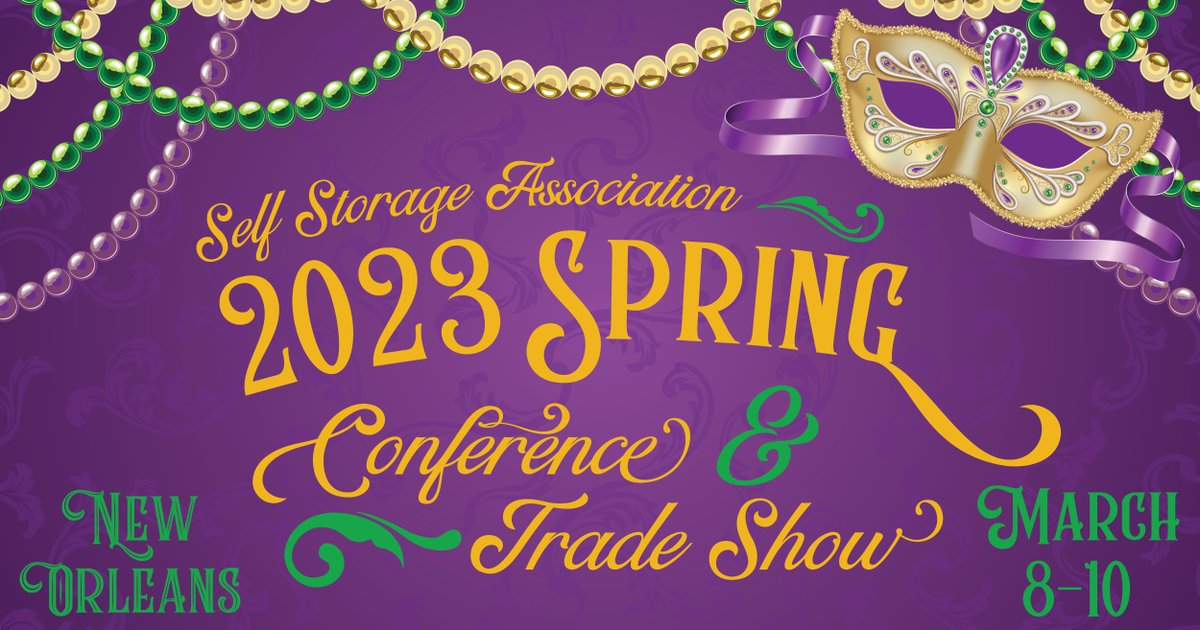 SelfStorageAssn's tweet photo. SSA Staff has arrived in NOLA for #SSASpring23. Join the over 1800 registered attendees for exceptional education sessions and limitless opportunities to network. Register before you arrive https://t.co/LHDlsM24V5. We can't wait to meet you! https://t.co/f83mEOcnp7