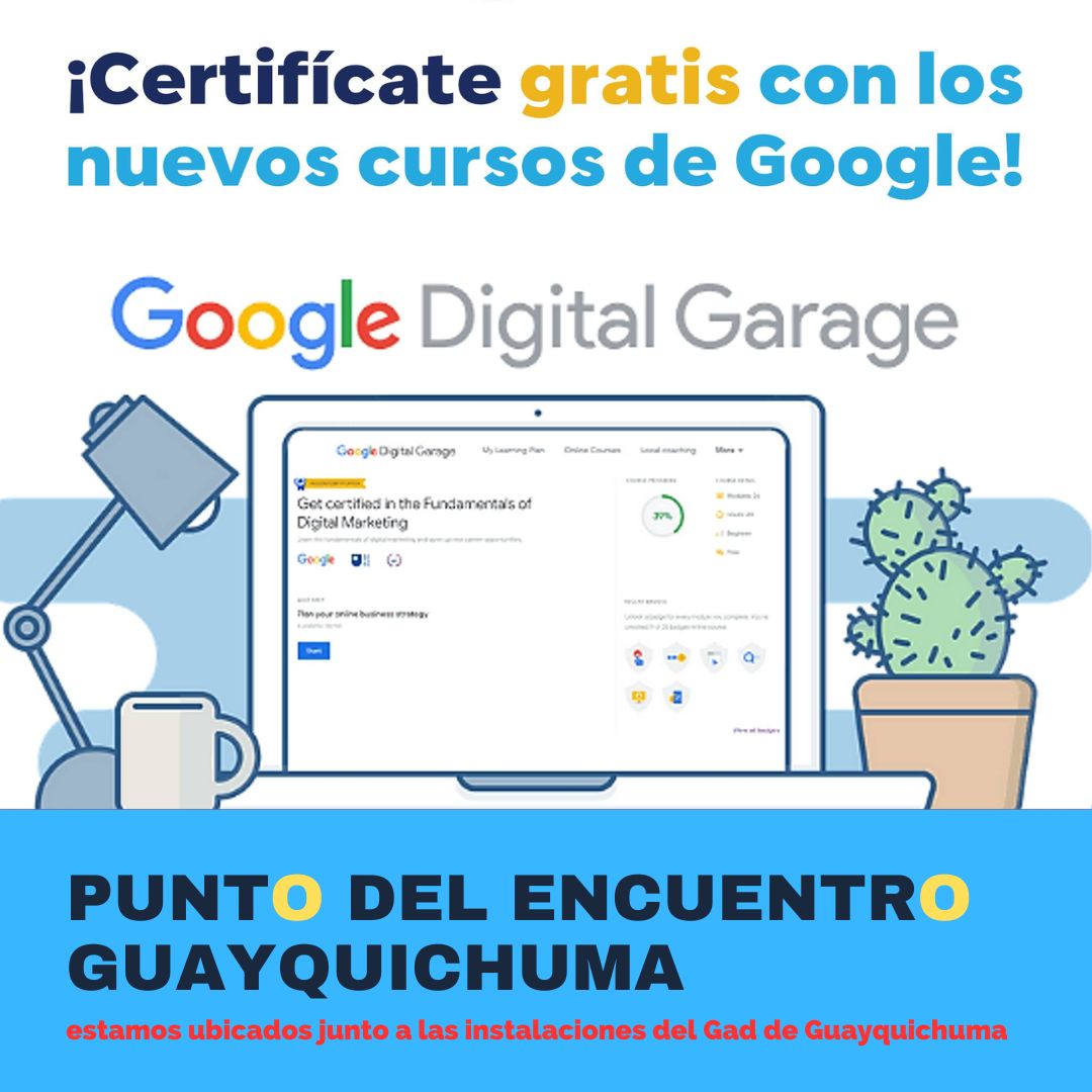 PDGGuayquichuma's tweet photo. #CapacitacionOnline | ¡Descubre una gran variedad de contenido gratuito diseñado para ayudarte a expandir tu empresa o impulsar tu carrera! 👩🏻‍🎓📚 #GoogleGarageDigital 🖥️💯
Más información ➡️ https://t.co/VLDl6iuY3K
#EcuadorDigital #Google #InclusiónDigital #MINTEL https://t.co/poKFlMHjMu