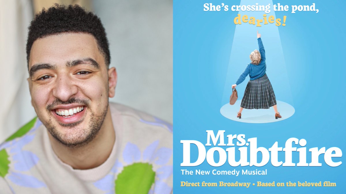 ReganTalent's tweet photo. *NEWS* Our COREY MITCHELL (@coreymitchell7) joins the London company of MRS DOUBTFIRE.

Corey is First Cover Andre and Ensemble on the show, which marks his West End Debut.

Performances begin 12th May.
Casting by @StuartBCasting https://t.co/Gj8in3x2MU