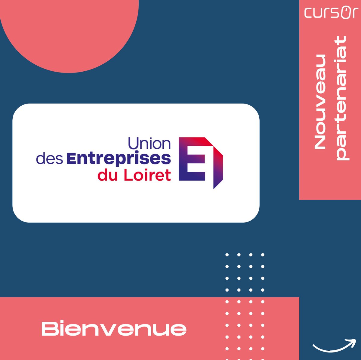 🎉 Nous sommes particulièrement heureux de vous annoncer le partenariat entre Cursor et Union des Entreprises du Loiret.