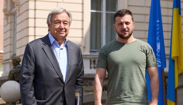 Sergiy Kyslytsya 🇺🇦 (@sergiykyslytsya) on Twitter photo .<a href="/antonioguterres/">António Guterres</a> has arrived in Poland on his way to Ukraine to meet <a href="/ZelenskyyUa/">Volodymyr Zelenskyy / Володимир Зеленський</a> to discuss the continuation of the Black Sea Grain Initiative in all its aspects, as well as other pertinent issues.
This is <a href="/antonioguterres/">António Guterres</a> 3rd visit to Ukraine in the last year @StephDujarric .<a href="/antonioguterres/">António Guterres</a> has arrived in Poland on his way to Ukraine to meet <a href="/ZelenskyyUa/">Volodymyr Zelenskyy / Володимир Зеленський</a> to discuss the continuation of the Black Sea Grain Initiative in all its aspects, as well as other pertinent issues.
This is <a href="/antonioguterres/">António Guterres</a> 3rd visit to Ukraine in the last year @StephDujarric