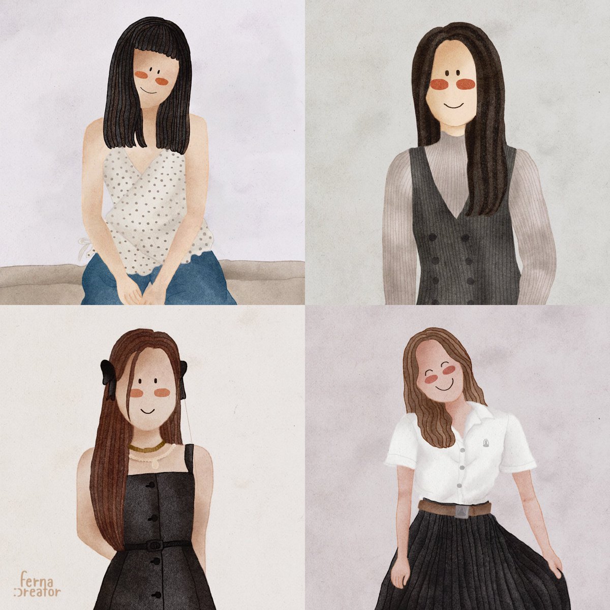 Ferna_creator's tweet photo. 4สาว เทาโทน

🙃รับวาดภาพคาแรคเตอร์คนพิเศษสำหรับคุณ
🙃สั่งก่อนวันใช้งานจริง 5-7วัน
🙂จองคิววาดภาพ Add Line @269wshwv เท่านั้น
🙂คุยรายละเอียด สอบถามก่อนได้เลย

#fernacreator 
#รับวาดรูป #รับวาดภาพ #รับวาดรูปการ์ตูน #วาดการ์ตูน #รับวาดภาพการ์ตูน #draw #Procreate https://t.co/Vwak5g3w5Z