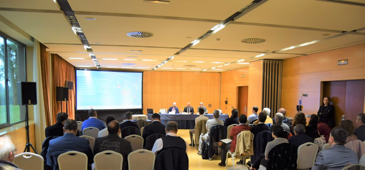 EnergiaAnd's tweet photo. We are presenting the @ProjImprovement results in a meeting in #Seville. 
Our managing director, Francisco Javier Ramírez, has highlighted in his speech the innovative capacity and positioning of #Andalusia in #energy and #building sectors. https://t.co/Hpa0BAcAx8
