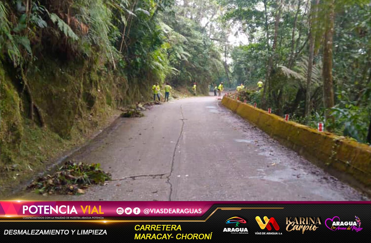 viasdearaguas's tweet photo. 🚧📸 Indetenibles con la misión de la Gdora. @Soykarinacarpio de mantenimiento vial con el desmalezamiento y limpieza, de la carretera #Maracay #Choroní
#AraguaReverdece
#ChávezEternoAmigo
@NicolasMaduro @dcabellor @VTVcanal8 @_Vpsops @99Punto5 @Mobraspublicas https://t.co/tewpcV5ycb