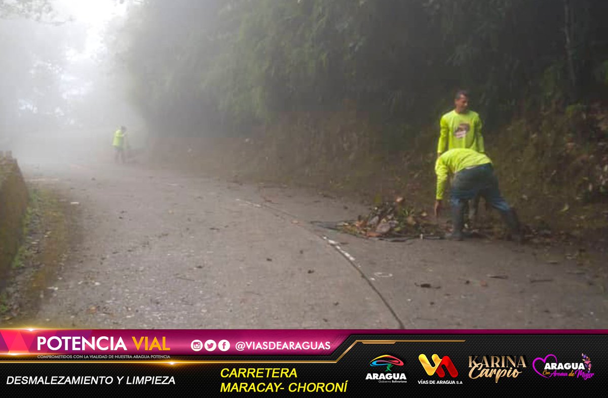 viasdearaguas's tweet photo. 🚧📸 Indetenibles con la misión de la Gdora. @Soykarinacarpio de mantenimiento vial con el desmalezamiento y limpieza, de la carretera #Maracay #Choroní
#AraguaReverdece
#ChávezEternoAmigo
@NicolasMaduro @dcabellor @VTVcanal8 @_Vpsops @99Punto5 @Mobraspublicas https://t.co/tewpcV5ycb