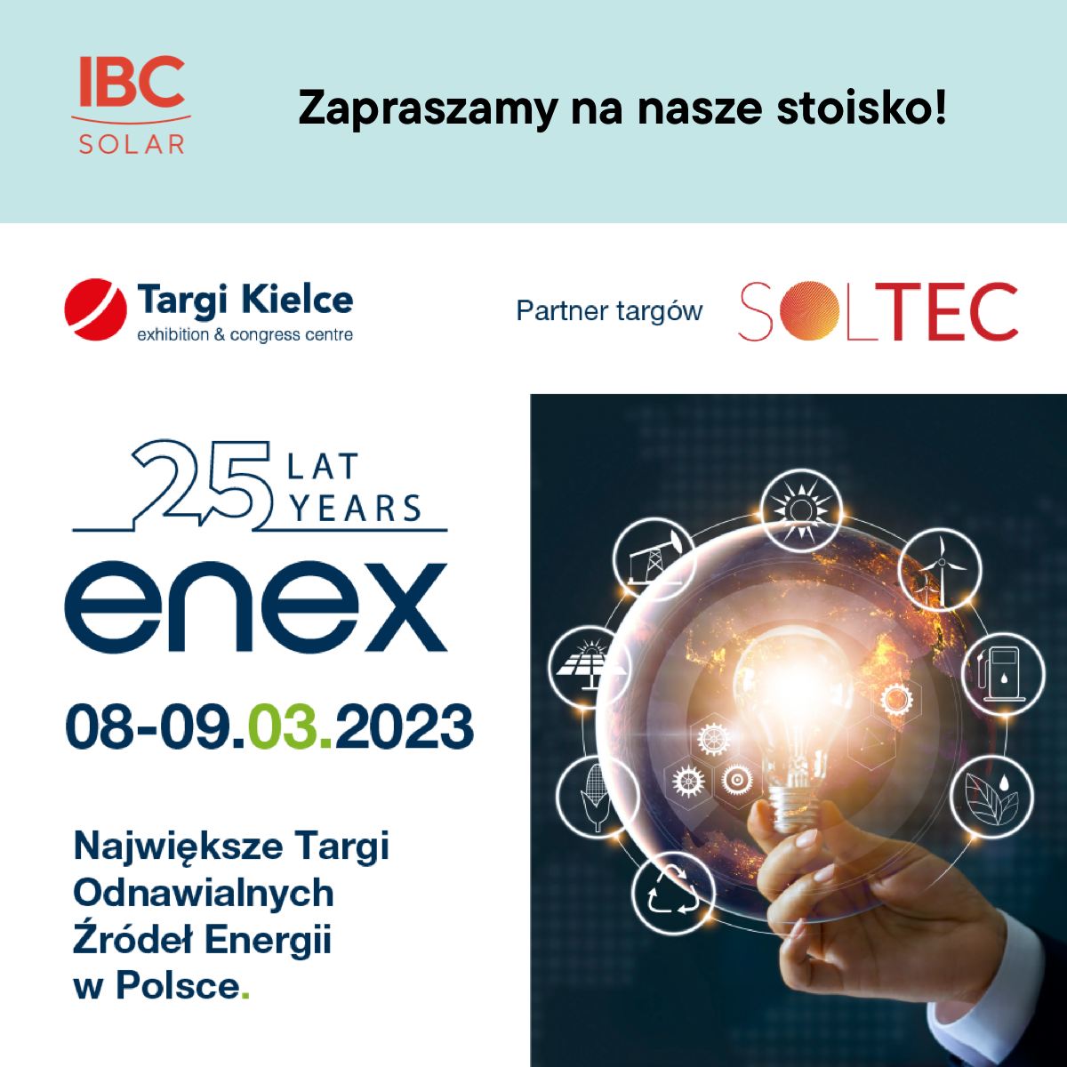 Int. IBC SOLAR (@ibcsolar_int) on Twitter photo We will be at Enex in Kielce <a href="/TargiKielce/">Targi Kielce S.A.</a> on 8-9 March! Our local experts are waiting for you with information on our latest #energy solutions for the residential, commercial and powerplant sectors at booth F-9. Let's meet at ENEX! #HaveSun☀️#Tradefair #Poland #renewableenergy We will be at Enex in Kielce <a href="/TargiKielce/">Targi Kielce S.A.</a> on 8-9 March! Our local experts are waiting for you with information on our latest #energy solutions for the residential, commercial and powerplant sectors at booth F-9. Let's meet at ENEX! #HaveSun☀️#Tradefair #Poland #renewableenergy