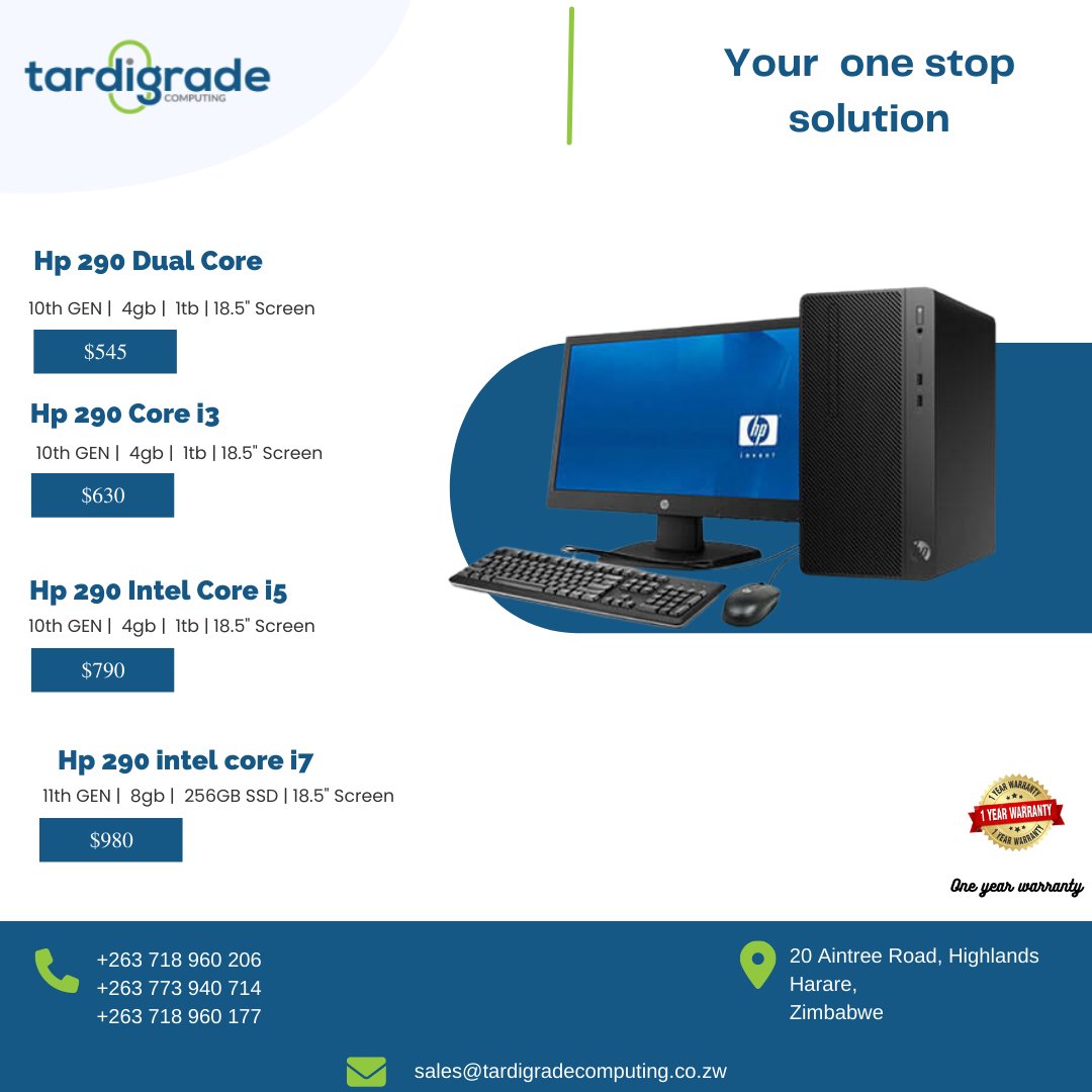 tardigradecomp's tweet photo. Tardigrade Computing offers a range of top brand desktop computers for sale at bests prices

WhatsApp Us https://t.co/KYb4sbchdQ

#zimbabwe #mutare #harare #tecnews #trending #laptops #website #bestselling https://t.co/hndx6DbeNI