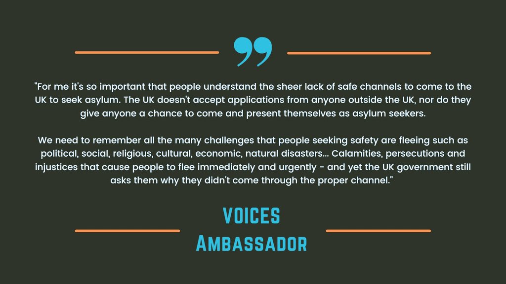In light of the newly proposed legislation on Migration,  VOICES Ambassadors are reiterating their concerns.
 Below are some of their reflections.👇🏼👇🏼
#TogetherwithRefugees 🧡
#Everyrefugeematters