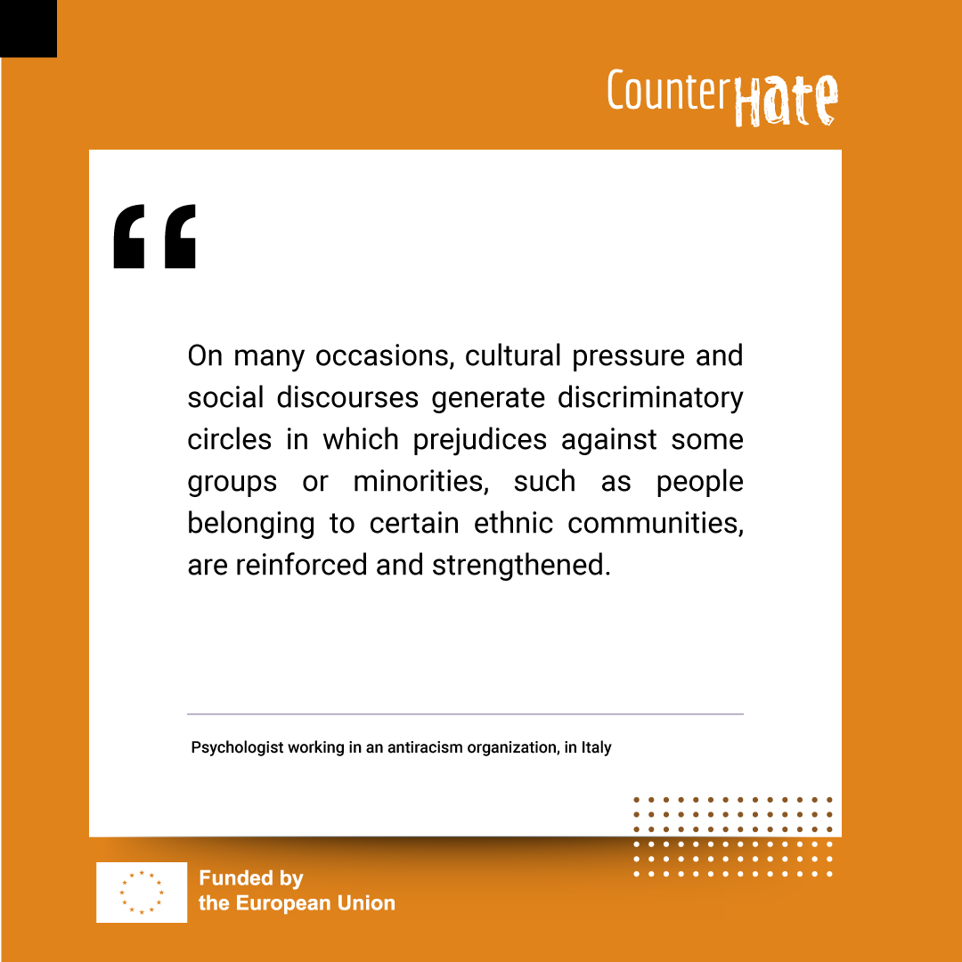CounterHate_eu's tweet photo. When survivors and experts talk...โ
Follow us for more testimonials gained from our research.
#CounterHate_eu #EUprojects #hatecrimes #testimonials @EU_Justice https://t.co/zAqWbeXAUP